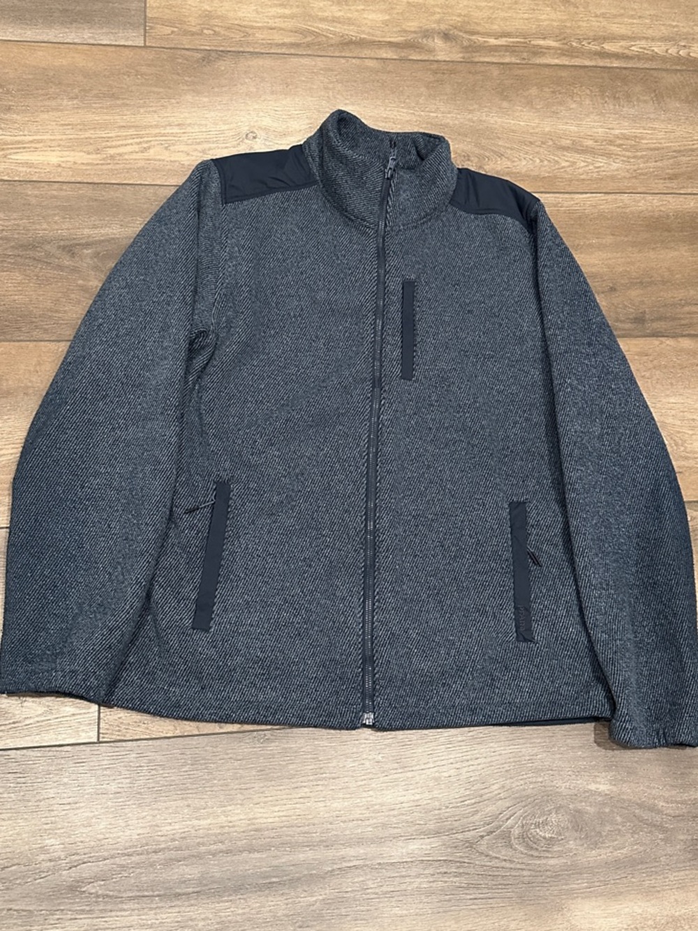 Prana Men's Heather Blue Full-Zip Jacket